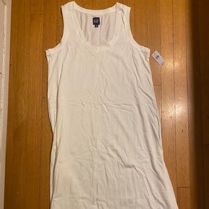 We Gap linen blend hi-low Dress, NWT